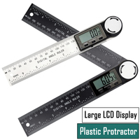 Digital Angle Finder Protractor with LCD Display 360° Angle Measuring Tool Woodworking Construction Precision Angle Gauge Ruler