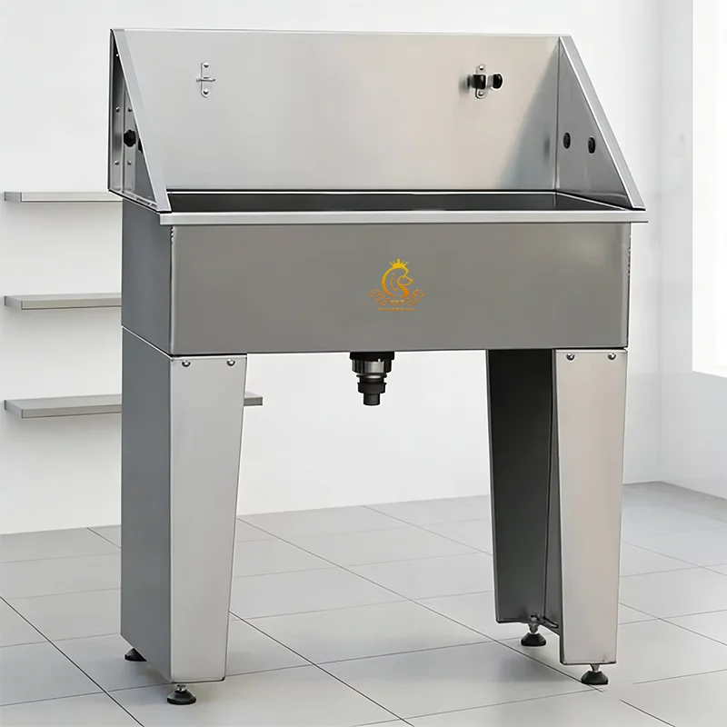 EUR PET Customizable Stainless Steel Dog Grooming Tub Safe Pet Washing Station Pet Bath Sink for Spa Salon Wholesale Available