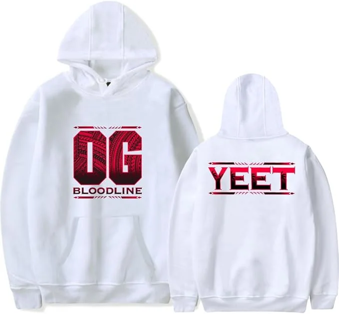 سويت شيرت بقلنسوة للنساء/الرجال من Jey USO Yeet Bloodline Hip Hop
