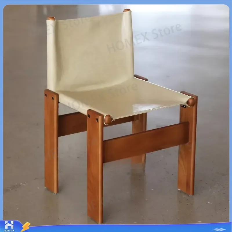 Nordic Ergonomic Dining Chairs Solid Wood Accent Chair Modern Designer Kitchen Furniture Living Room Outdoor Patio Seating
