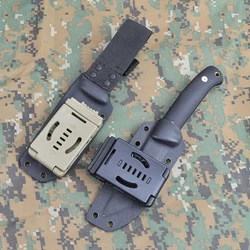 DIY Multi-function Knife Sleeve Quick-pull K Sheath Clip Tool Waist Clip Tactical Back Flashlight Clip Modification Accessories