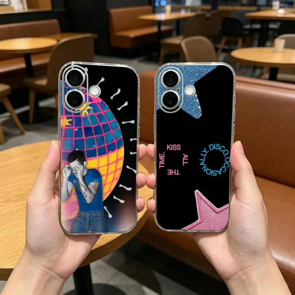 Singer KISSCO H-Harry Style Clear Phone Case For iPhone 18 17 16 15 14 13 12Pro Max Plus Transparent Shockproof Cover