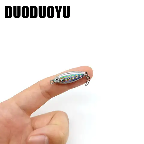 DUODUOYU 소형 지그 낚시 루어, 금속 지깅 마이크로 스푼, 송어 Isca 인공 하드 미끼 낚시 장비, 3g, 5.5g, 1 개