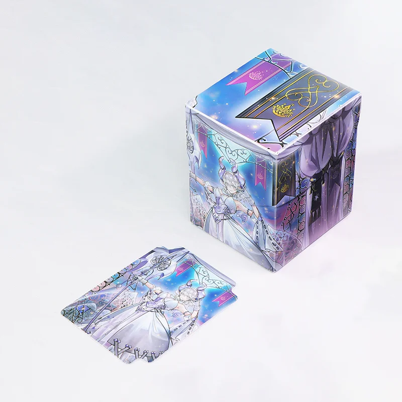 100 Cards Capacity Colorful Deck Box Board Game TCG Cards PP Material Case for Magicalalal The Cards MGT/Pkm/YGO/Gathering Games