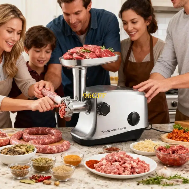 96GF Strong Untarnished Processor 220V Motorized Structure Fast Processing For Meat Vegetables And Frankfurter Making