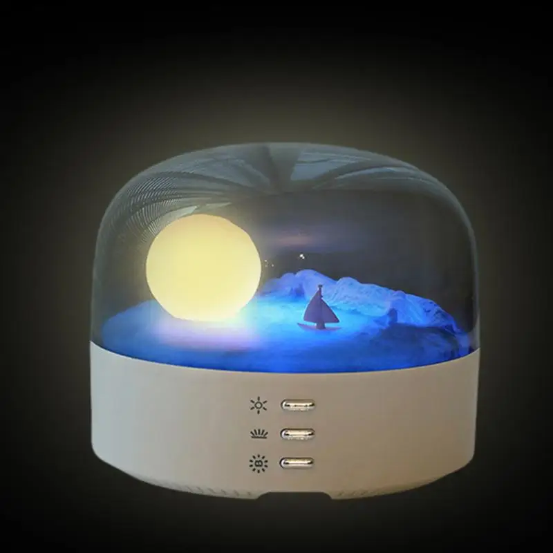 Rechargeable Moon Lamp for Children USB Night Lamp Table Lamp for Table Home Bedroom Decor crystal moon lamps with three Modes