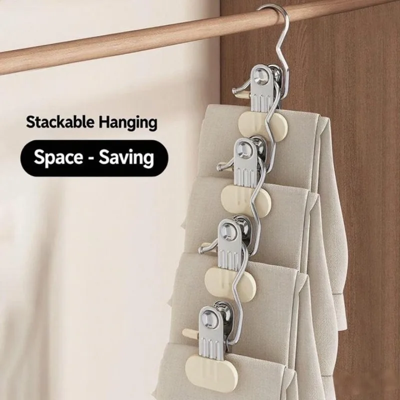 Picture 6: Multi-Use Metal Hook Clips - Portable Organizer for Hats, Shoes, Pants | Space-Saving Wardrobe & Closet Storage Solution
