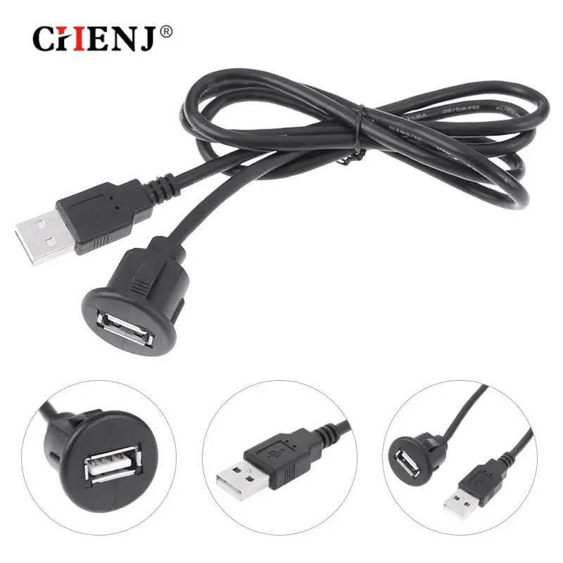 USB Extension Socket Cable Super Speed USB 2.0 Cable Male To Female 1m Data Sync USB 2.0 Extension Cable Adapter