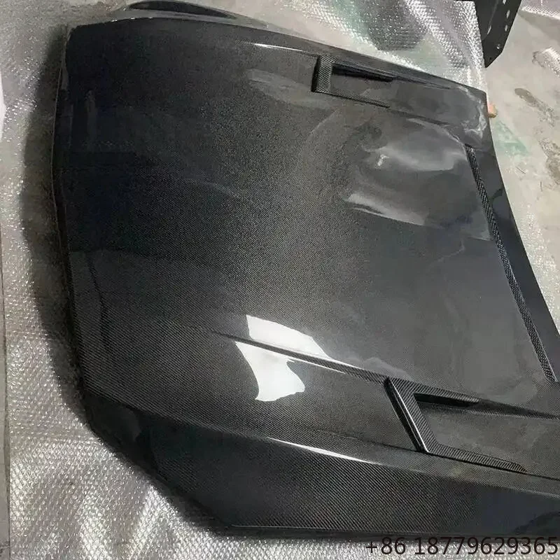 Black Sails Style Carbon Fiber Engine Hood Bonnet Lightweight Luxury Sedan & Wagon Exterior Mod Parts