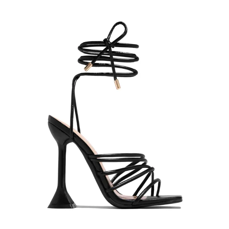 New Women\'s Sandals 2023 Summer Shoe Women Sexy Dress High Heels Fashion Ankle Straps Open Toe Pumps Gladiator Shoes Female Heel