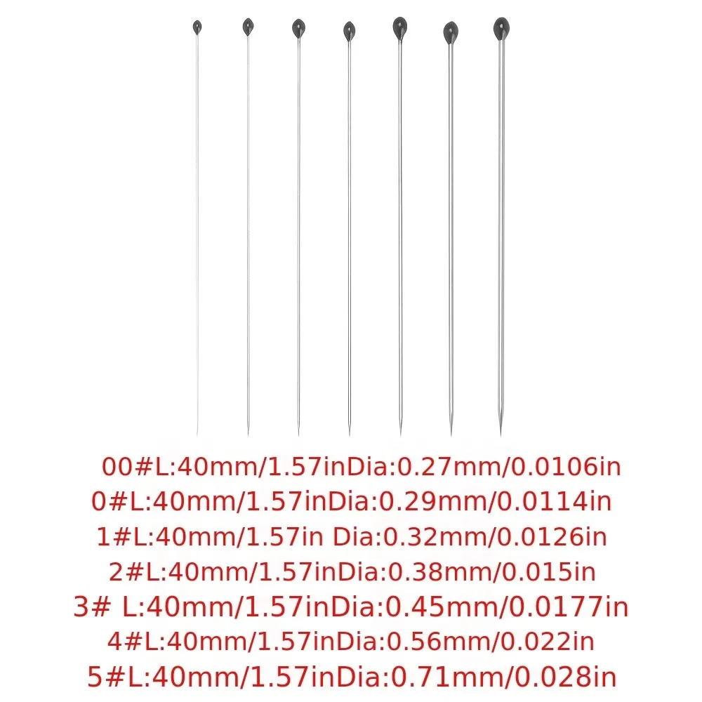 【100 Pieces/Can】40Mm Stainless Steel Insect Specimen Needles｜Special Needles for Butterfly and Beetle Dissection and Collection｜Anti-Rust, Durable, High-Hardness Specimen Fixing Needles Includes Plastic Storage Bottle, Ideal for School Laboratories, Dissection, and Insect Preservation, Butterfly Accessories