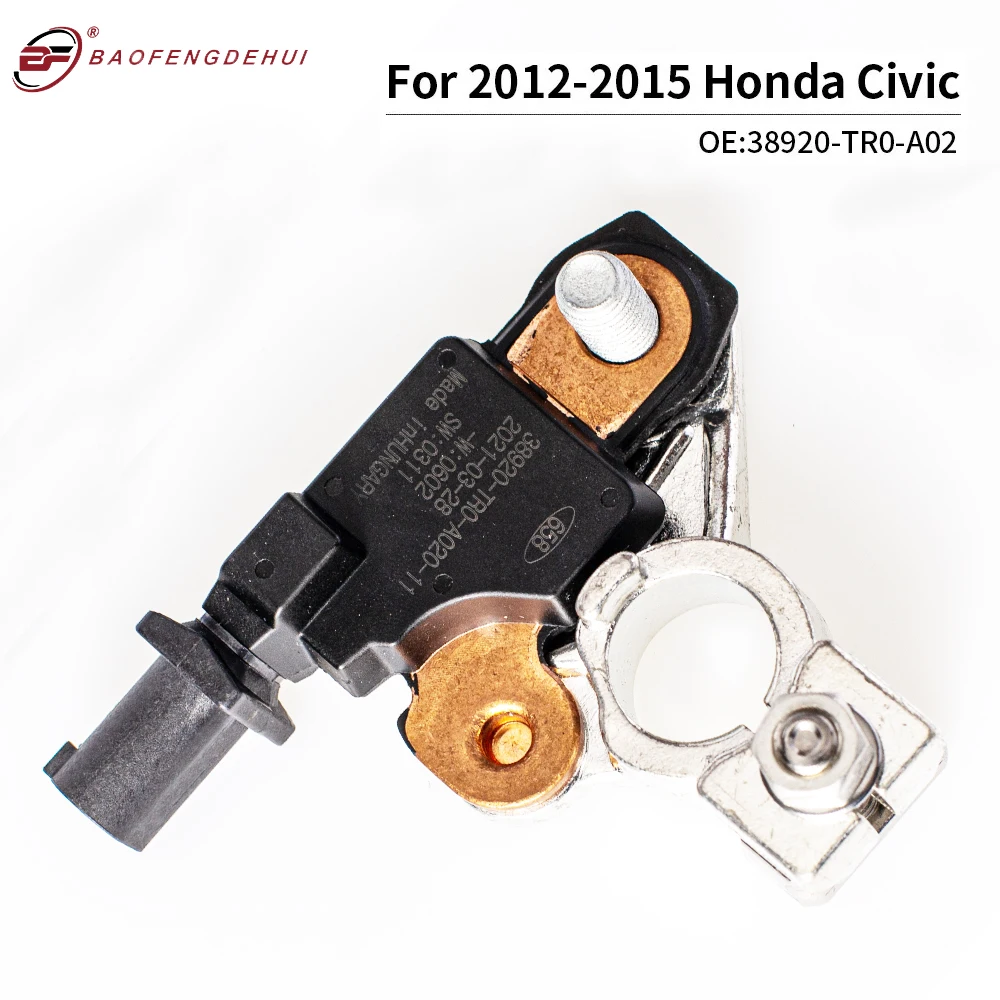 Sensor de corrente de bateria assy para honda civic, sensor de bateria 2012-2015 38920-tr0-a020-m1 para 2013-2017 acura