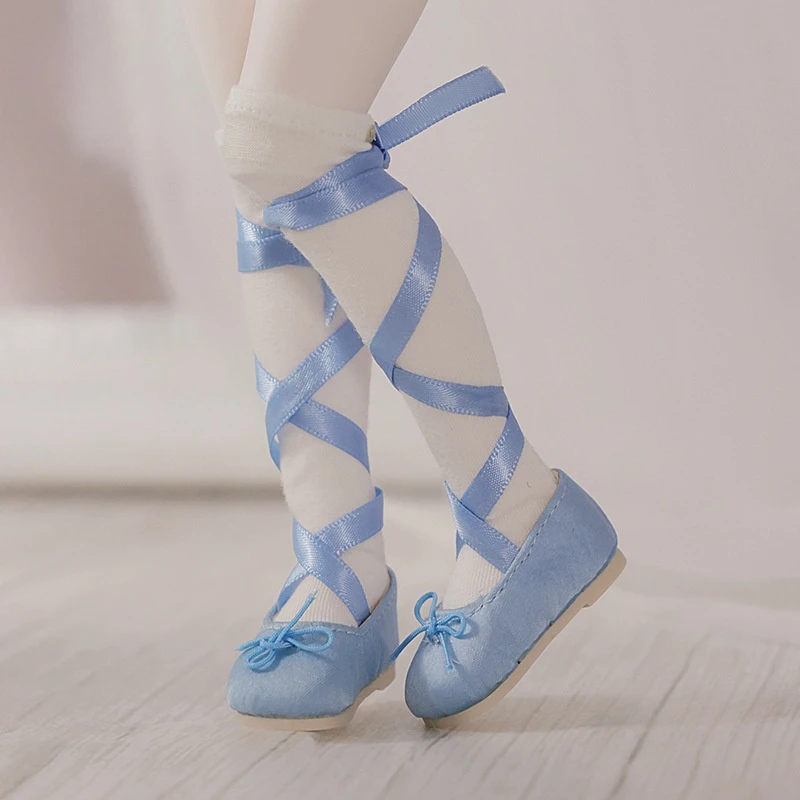 1/6 BJD Doll Shoes 30cm Doll Exquisite Dance Shoes Fashion Strap Ballet Dance Shoes (4.6x2.1cm)