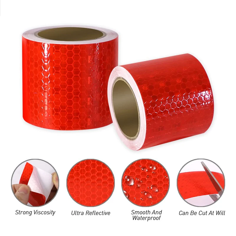 3M Reflective Tape Stickers Car Styling For Automobiles Safety Material Motorcycle Cycling Reflective Tape