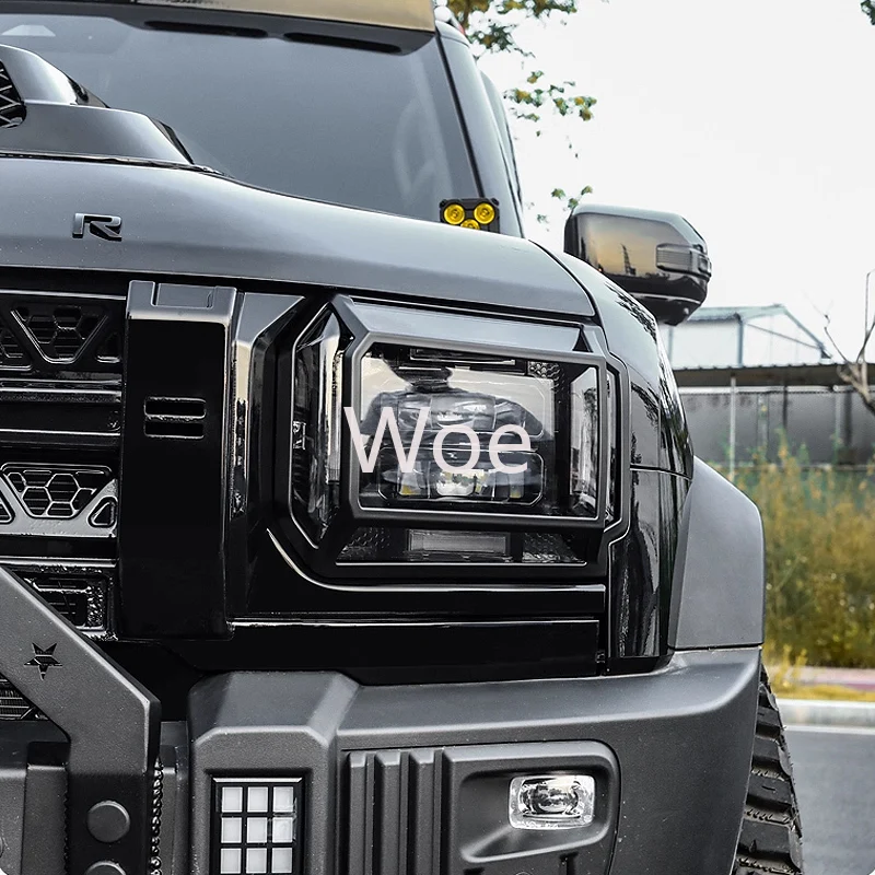 Woe large lampshade tail light protective fog lamp decorative  For Cherry Jetour Traveller T2 2023 2024 Stickers Accessories