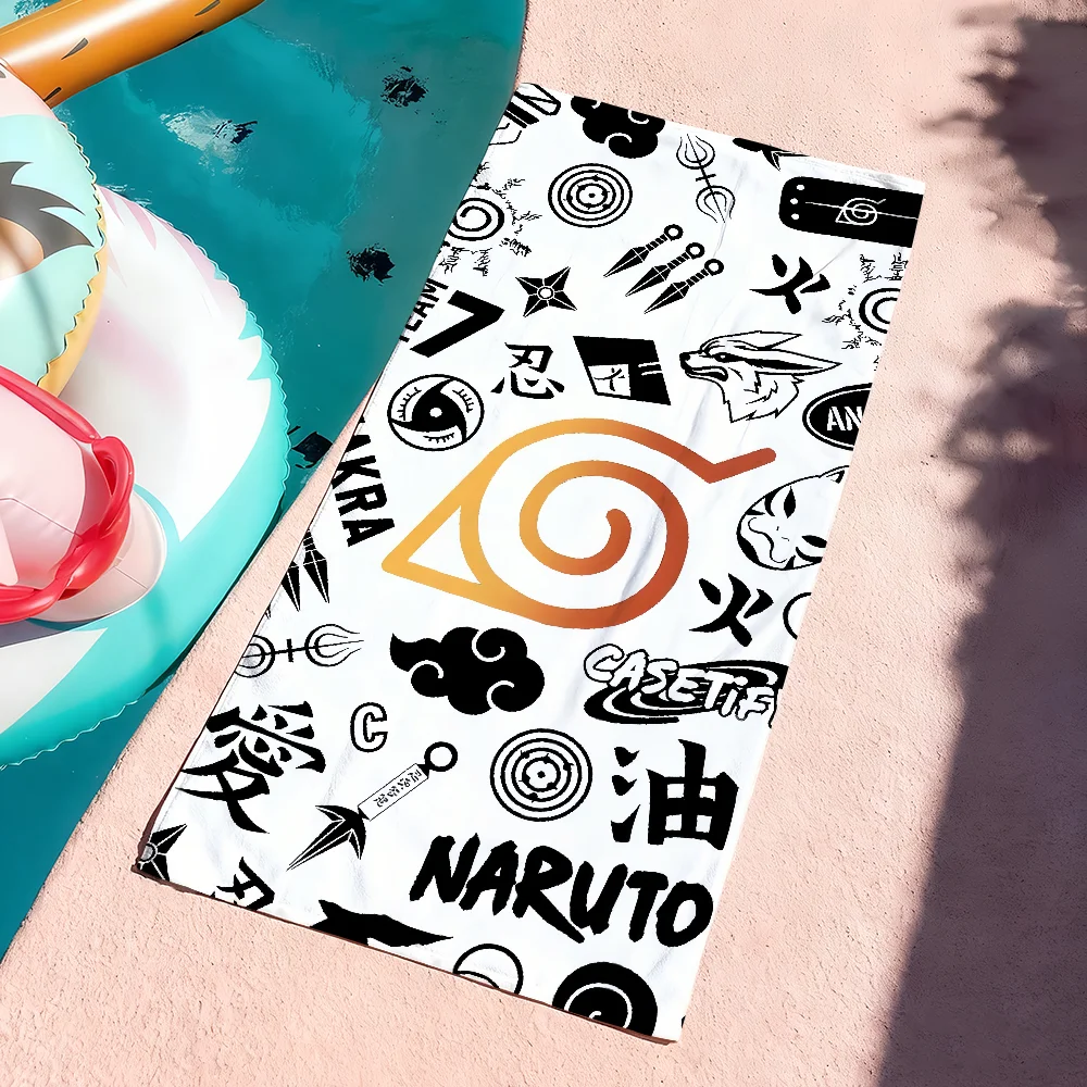 Classic Anime N-Naruto-S-Akatsuki Towel Soft Pool Gift For Travel Gym Shower Camping Quick Dry Sports Large Beach Towels