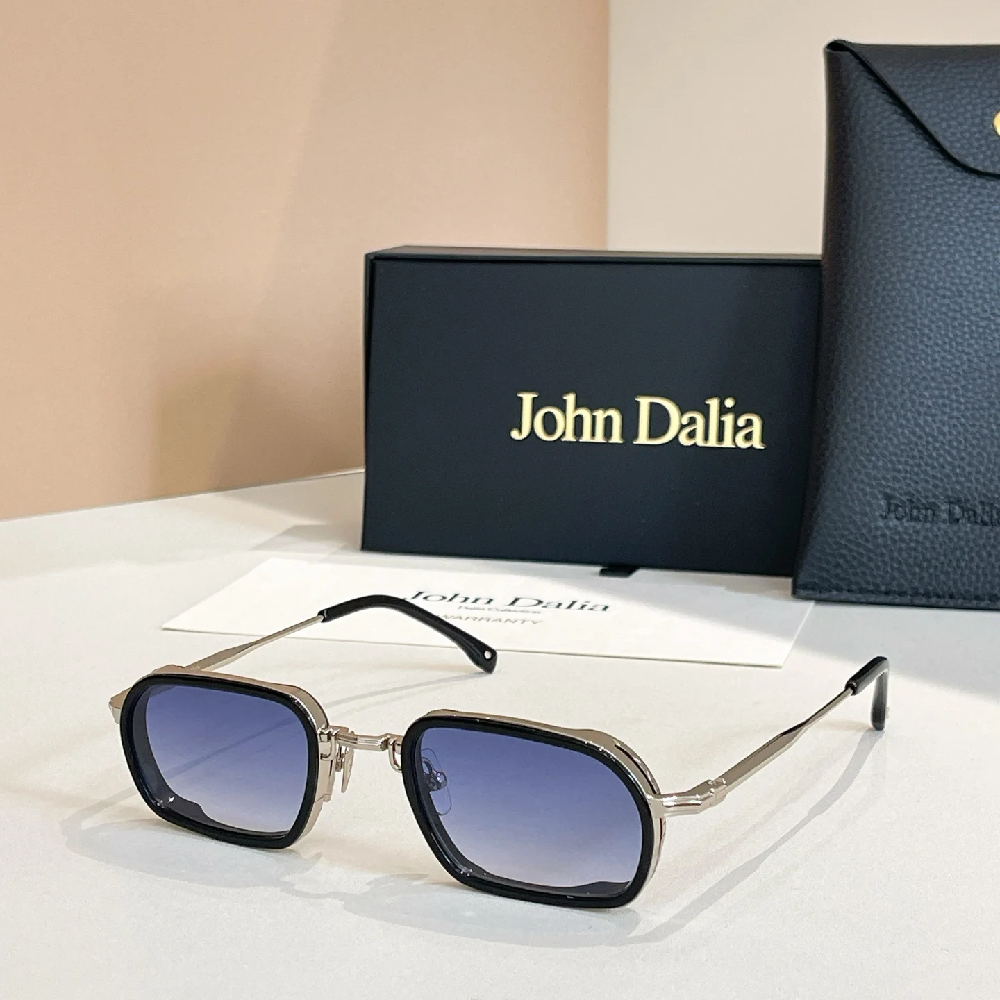 Origineel voor JOHN DALIA JD Martin klassieke modieuze merkzonnebril Premium luxe design Vrije tijd Klassiek Vintage Met doos