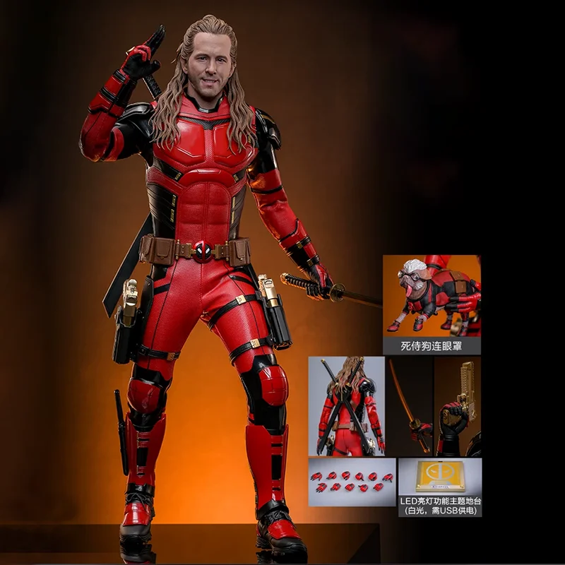 

Hot Toys Mms788yd Deadpool And Wolverine Deadpool 1/6 31cm Eyes And Movable Joints Movie Merchandise Detachable Collectibles