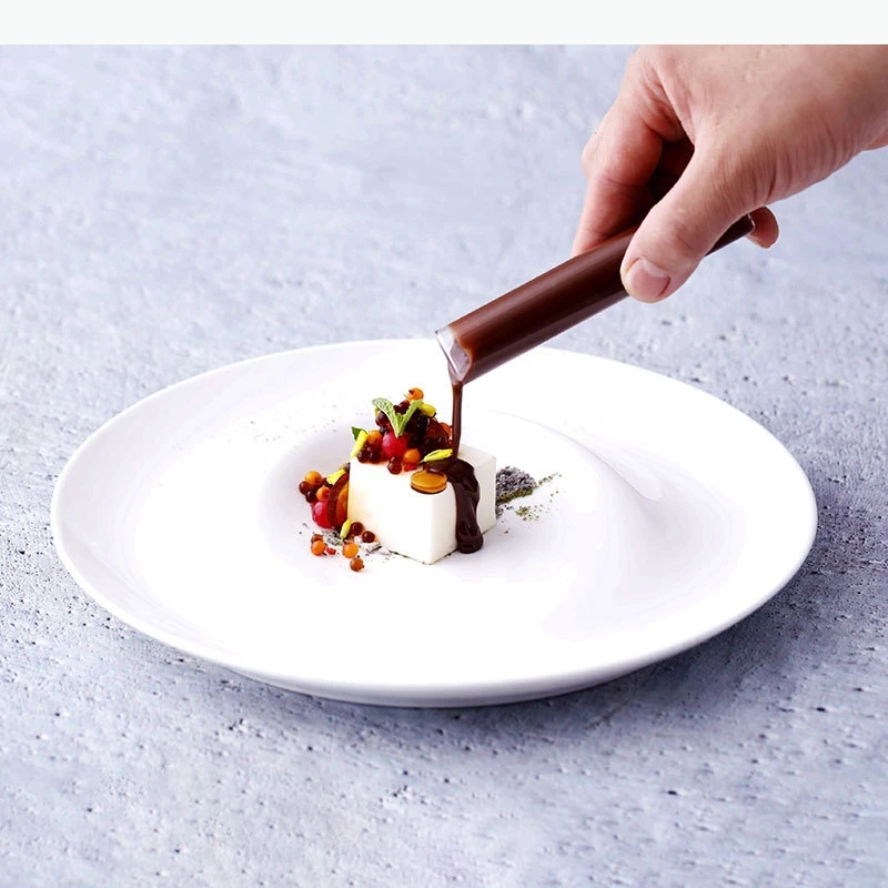 

Round Western Style Steak Plate White Ceramic Dining Plate Pasta Dish Sushi Plates Dessert Fruit Sashimi Plates