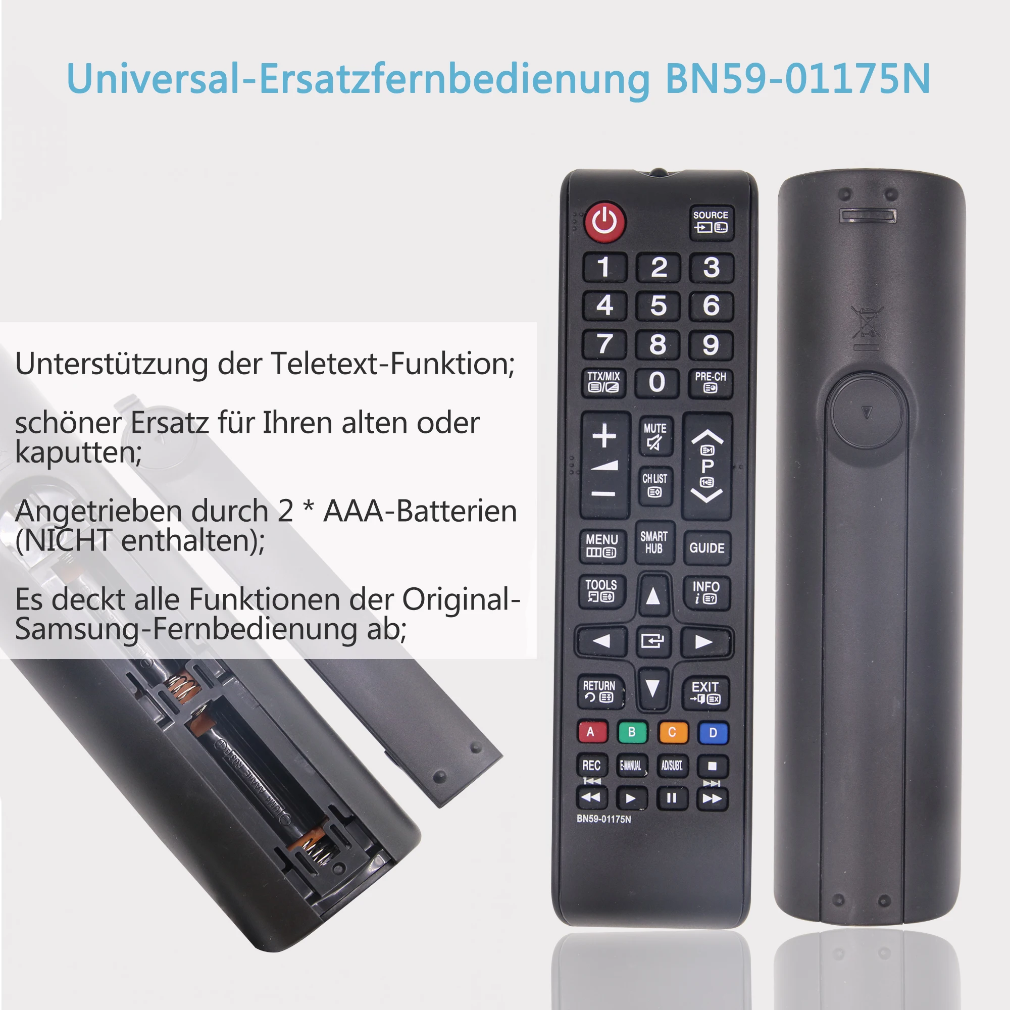 

Universal Remote Control Bn59-01175N for Samsung Led Lcd Tv Tm1240A 4D Led Lcd Plasma Universal Tv Remote Ir