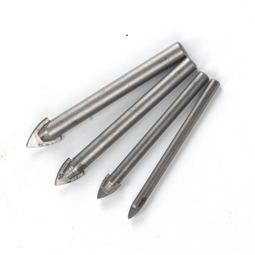 4/6/7pcs Ceramic Tile Drill Bits Set Glass Marble Porcelain Spear Head Spade Drill Bit Set for Ceramic Wall Concrete Hole Opener