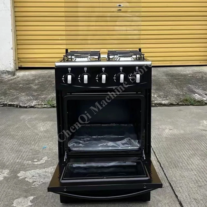 Four Burnesr Gas Strove Stainless Steel Countertop Equipment Oven Manual Ignition Commercial Restaurant Domestic Gas Hob