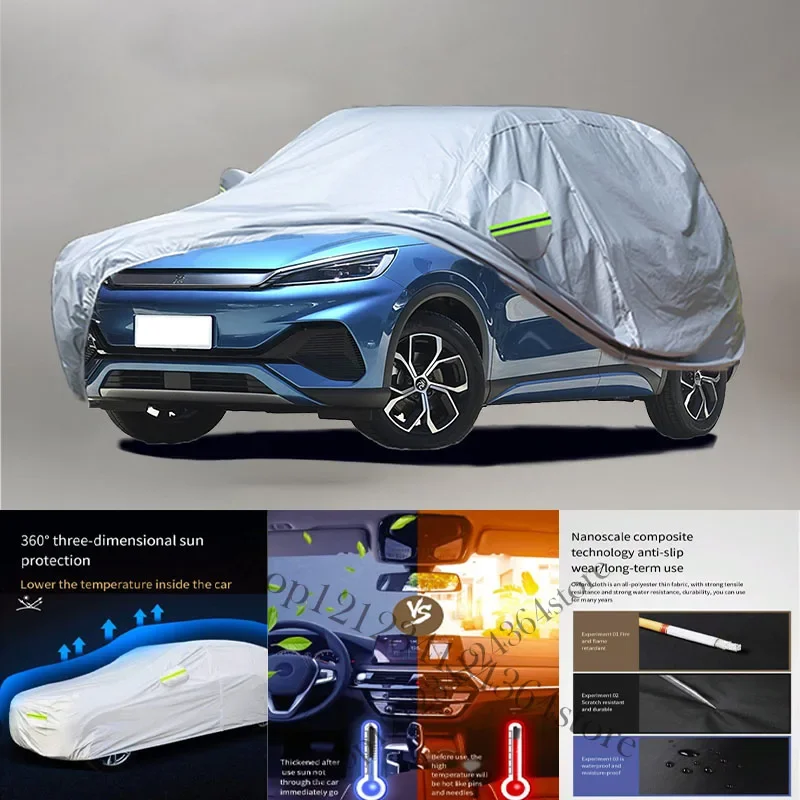 

For BYD Yuan plus Auto Anti snow Anti dust Anti-uv Anti peeling paint And Anti Rainwater 210t car cover Car cover protection