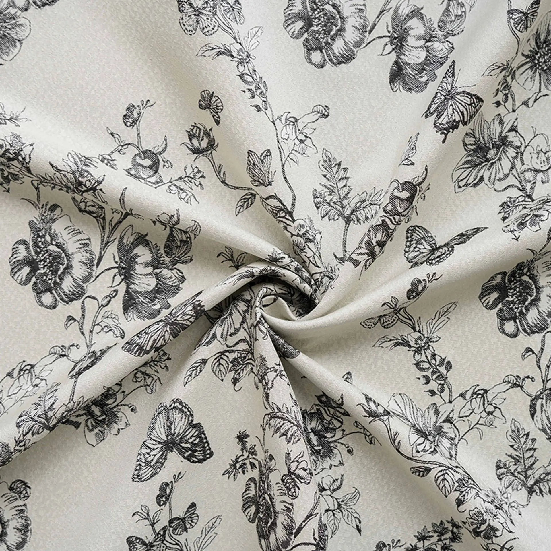 

Chinese Style Butterfly Floral Woven Jacquard Fabric Retro Vest Jacket Dress Making Cloth