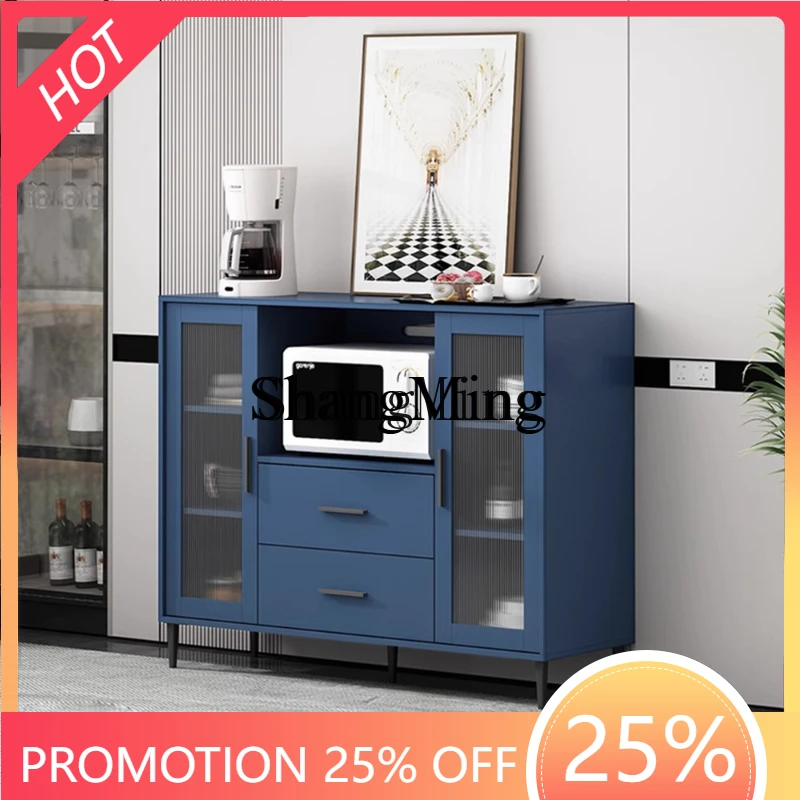 

ZYY household high value blue cabinet 1.2 meters, microwave oven type, kitchen sideboard, locker *