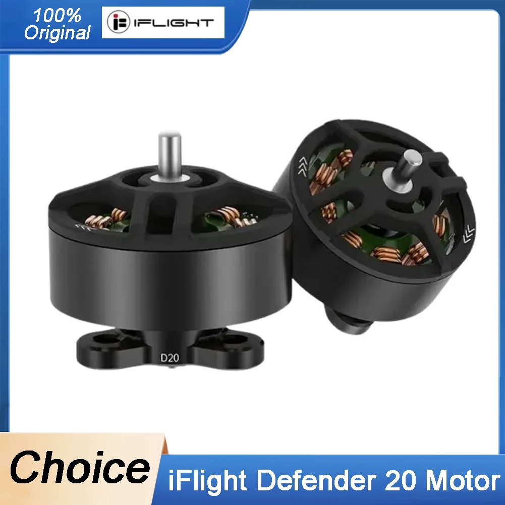 

iFlight Defender 20 Motor 1204 6200KV with 1.5mm Shaft for RC FPV Racing Drone, Freestyle, Long Range UAV Aircraft