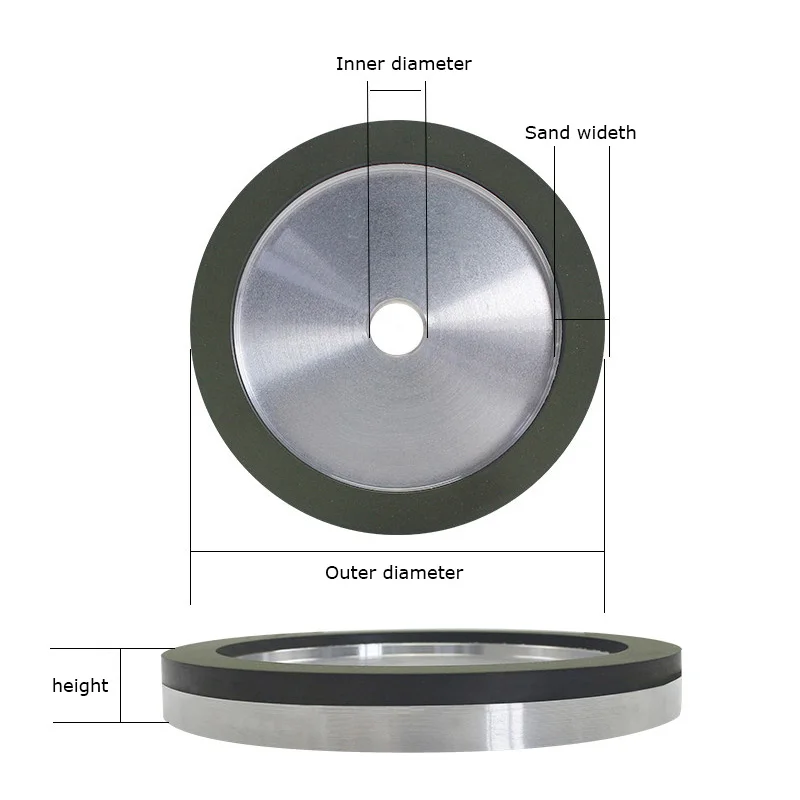 Single-sided Concave 6A2 Diamond Resin Alloy Grinding Wheel Blade for Mold Grinding and Polishing Tool Grit100~600