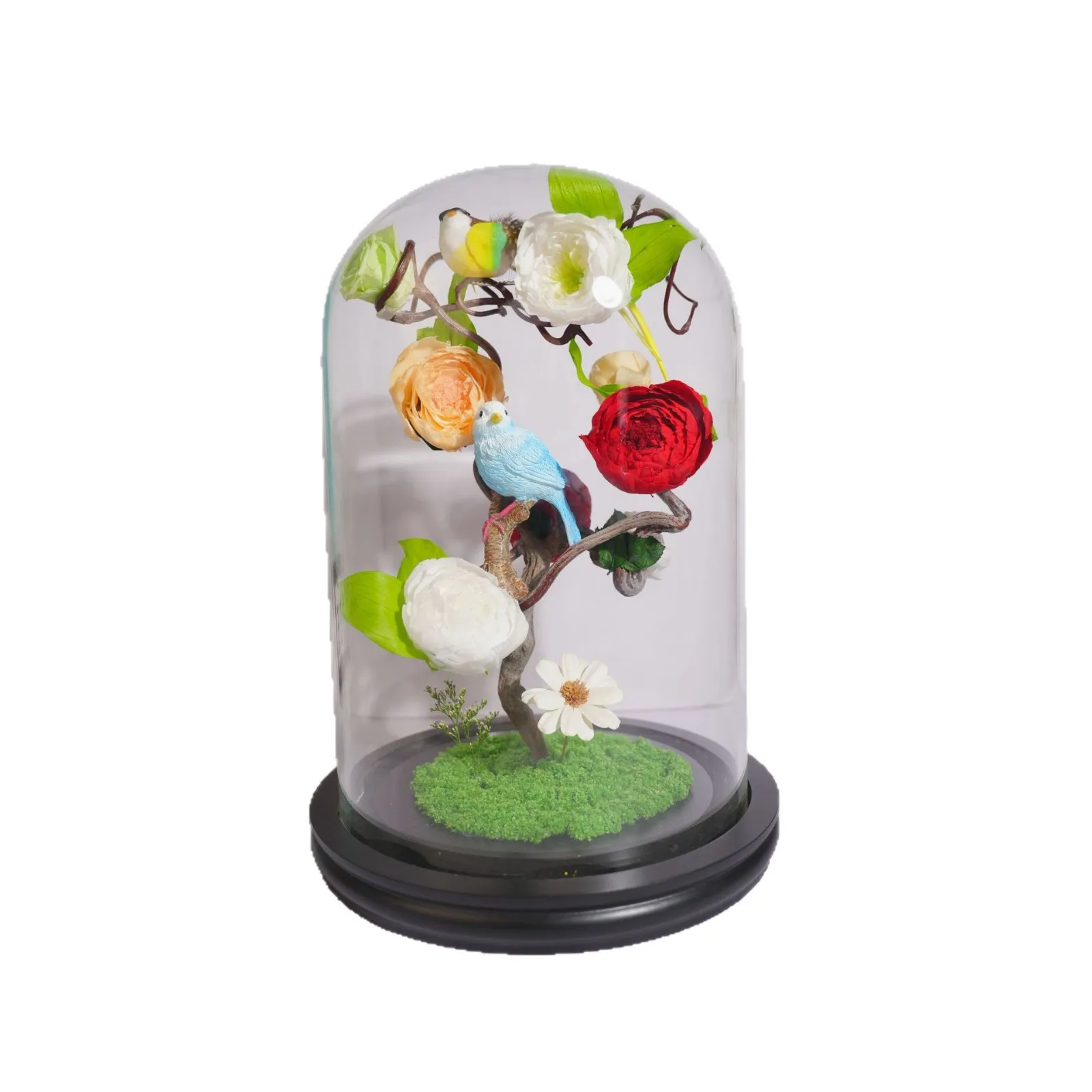 Eternal flower rose glass cover ornament gift box appearance holiday gift