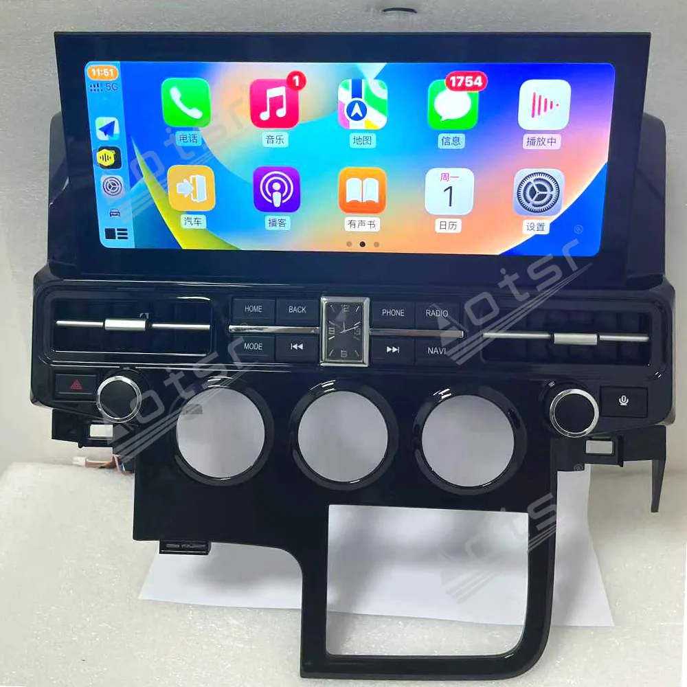 

Для Toyota Hiace 2019 Android 13 12,3-дюймовый автомобильный радиоприемник Автомобильный мультимедийный стереоплеер GPS-навигация Carplay Unit AI HD Экран DSP