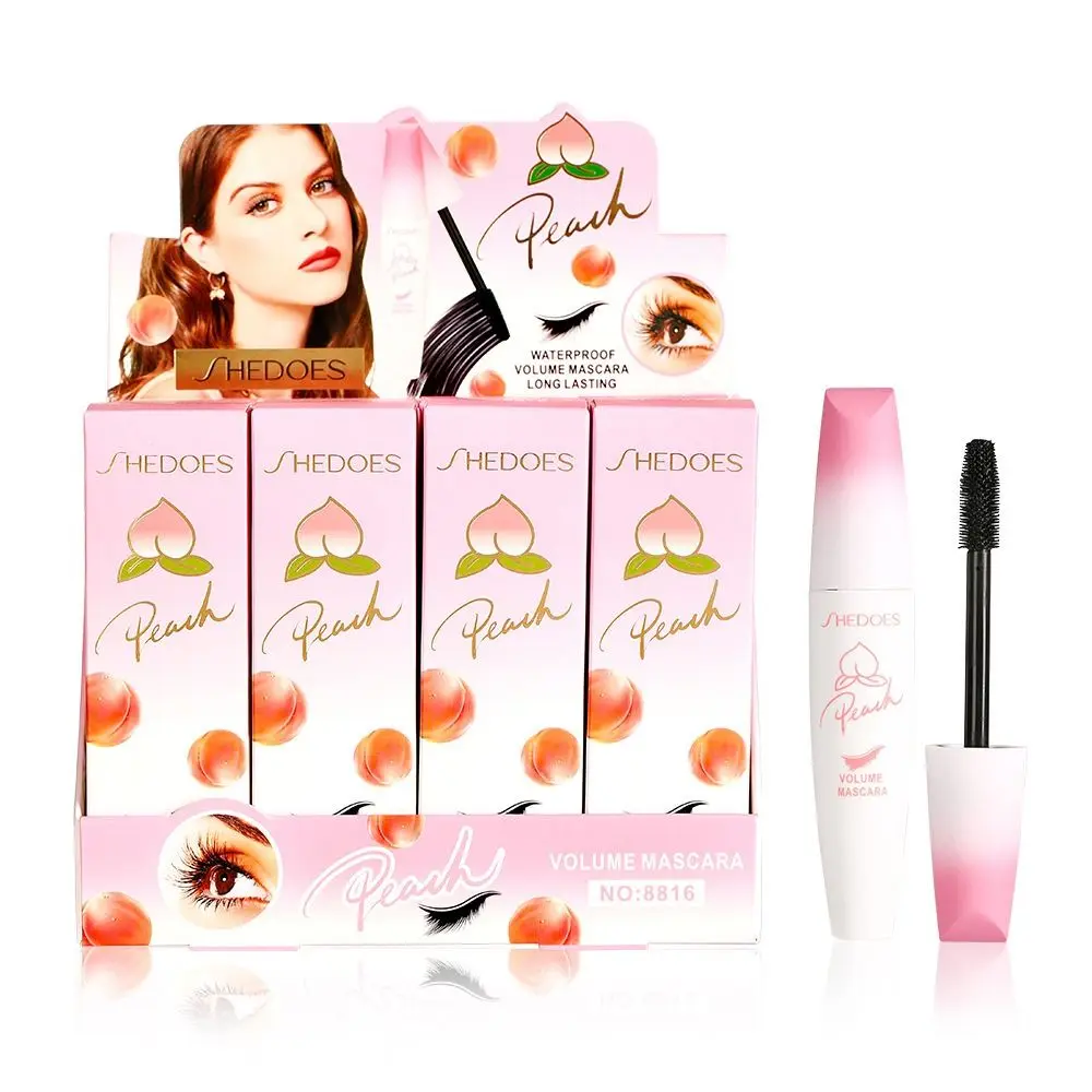 Natural Peach Mascara Cream Anti-Sweat Waterproof Eyelashes Lengthening Cosmetics Long Lasting Lashes Lengthens