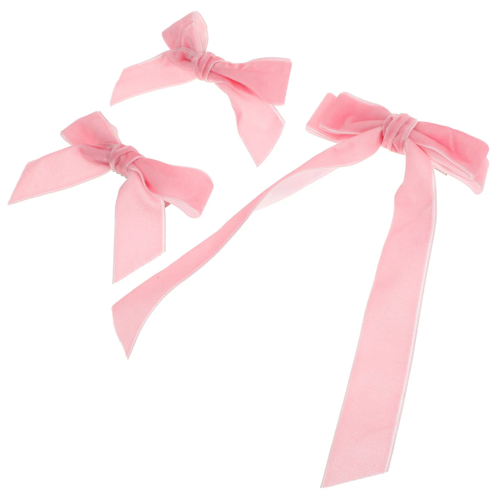 

3Pcs Bow Hair Clips Long Ponytail Bow Alligator Claw Clips Hair Accessories Women Fashion