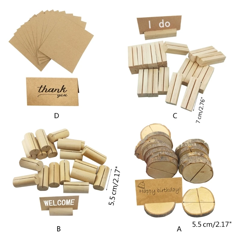 이름 메모 카드 홀더 사진 디스플레이 스탠드 10개 빈 메모 카드