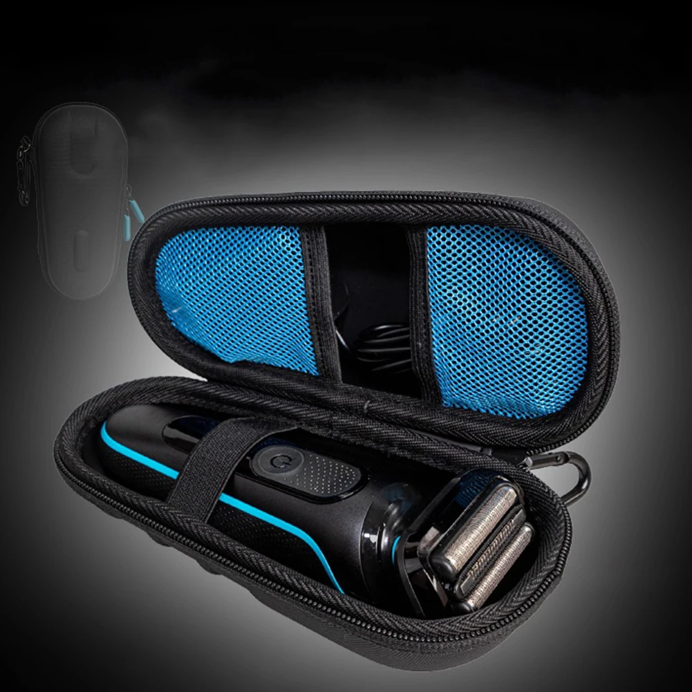 

Чехол для электробритвы с жестким корпусом для S5, водонепроницаемый, износостойкий, дорожный органайзер из ЭВА с застежкой-молнией и сетчатым карманом, черный