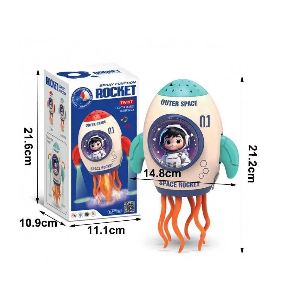 Brinquedo de polvo de dança com luz led, automático, evita obstáculos, som dinâmico e luz, brinquedo de dança de led, torção de oito garras