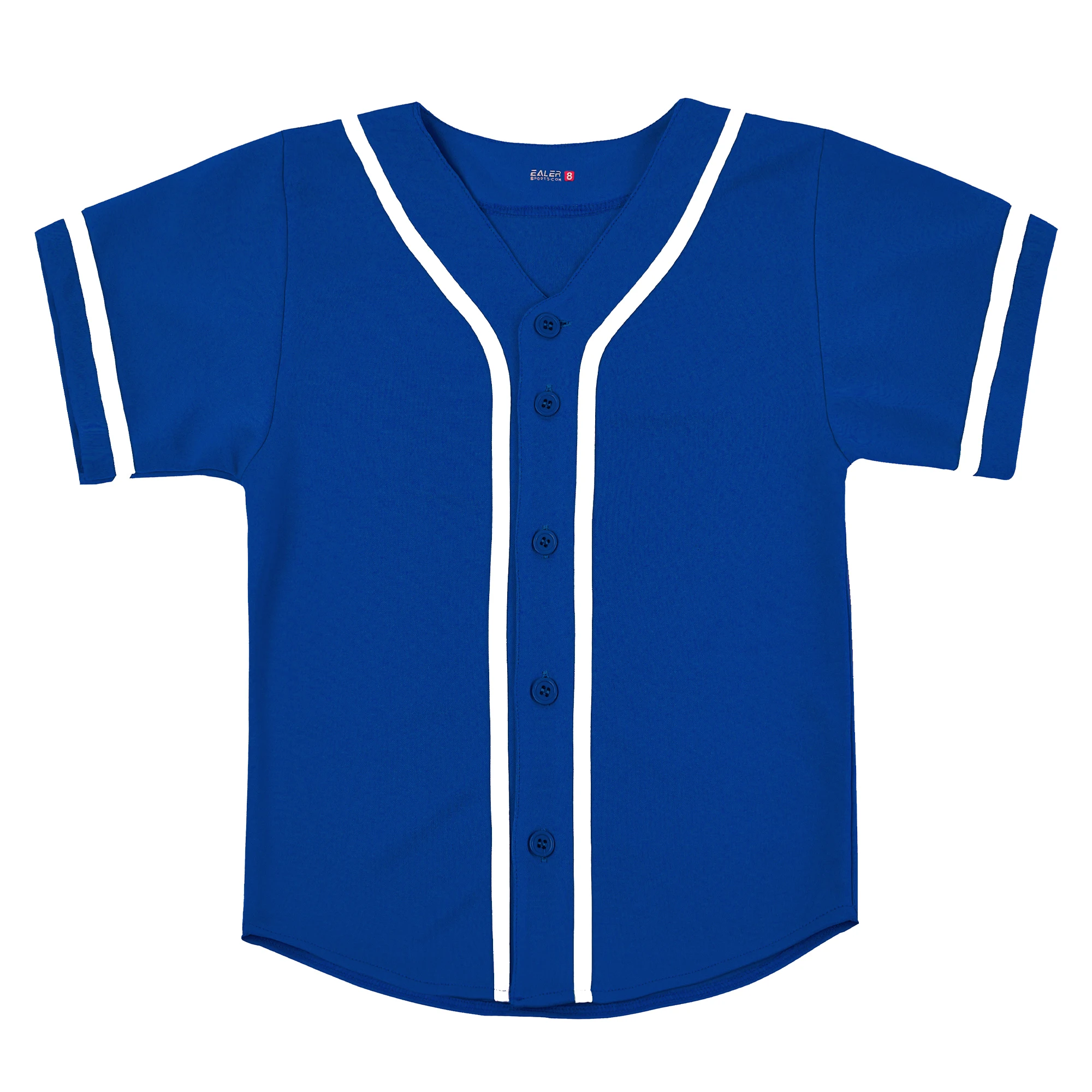 EALER BJK80 Series Kids Baseball Jersey Softball Jersey Button Down Shirts