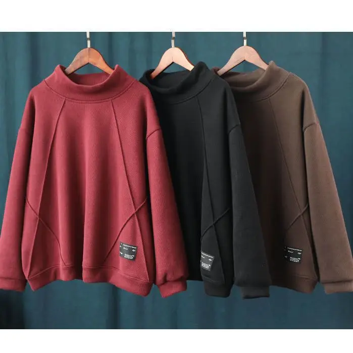 Fashion Sweatshirts Thickened Velvet Korean Style Loose Tops for in Winter Elegant Style Large Size Versatile Women Clothing