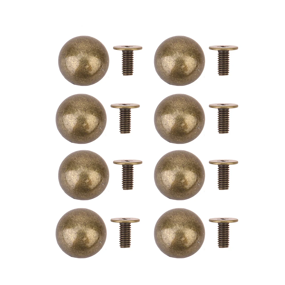 

20pcs Mushroom Rivet Zinc Alloy Screwback Studs For Diy Punk Decoration Bag Shoe Jacket Semicircular Metal Rivets Hardware