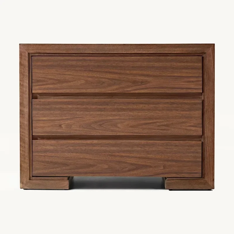 High quality exquisite multi-functional, bedroom furniture wooden, rustic bedside table