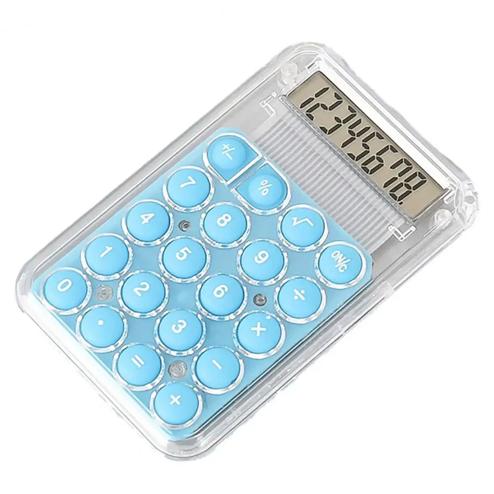 Student Calculator Travel-friendly Mini Portable Calculator with Lcd Display Big Buttons Battery Powered 8 Digit for Easy