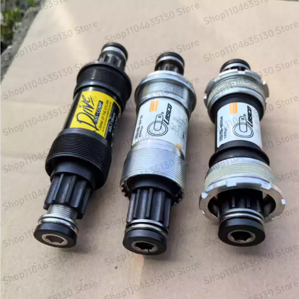 Bicycle Spline Center Shaft ISIS Center Shaft 118Mm113Mm108Mm 10-Tooth Large Spline Center Shaft