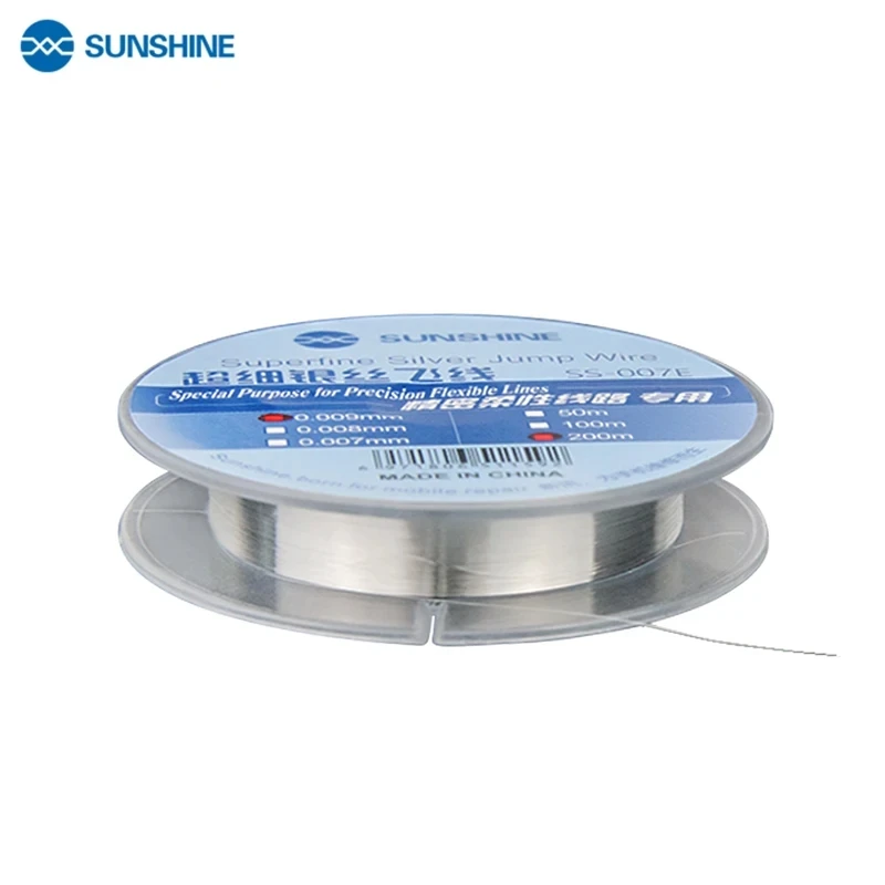 SUNSHINE SS-007E 플라잉 라인 점프 와이어, 휴대폰 CPU 지문 터치 전용 수리 플라잉 라인, 0.007mm, 0.009mm