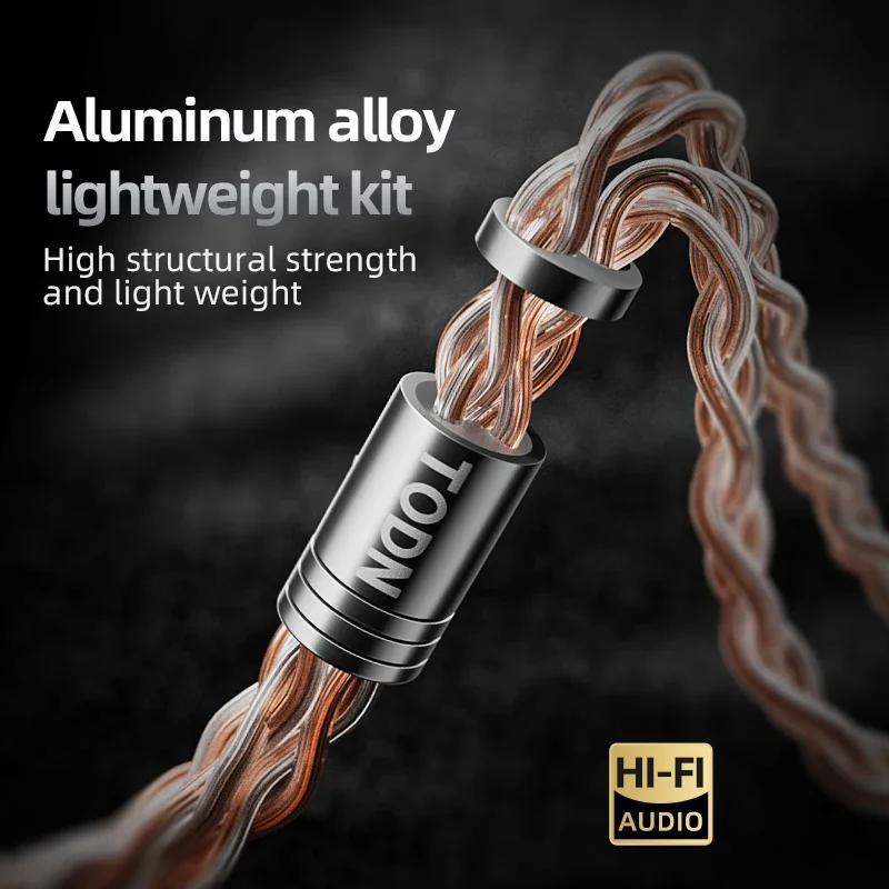 สายหูฟัง TODN HiFi 8 แกน 6N OCC ชุบเงิน สายสัญญาณเสียง IEM หัวต่อ MMCX 2Pin 4.4 มม. 3.5 มม. ช่องเสียบ Aux สำหรับ Sony MK4