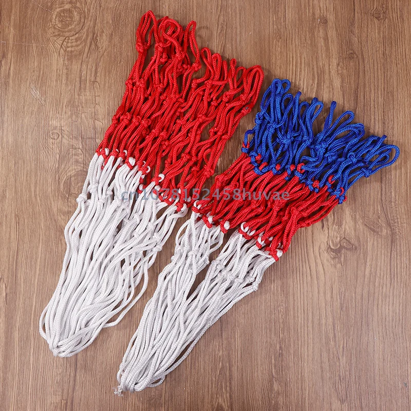 1 Pc 3.5MM Basketball Net All-Weather Basketball Net Dual/Tri-Color Basketball Hoop Net Powered Basketball Hoop Basket Rim Net