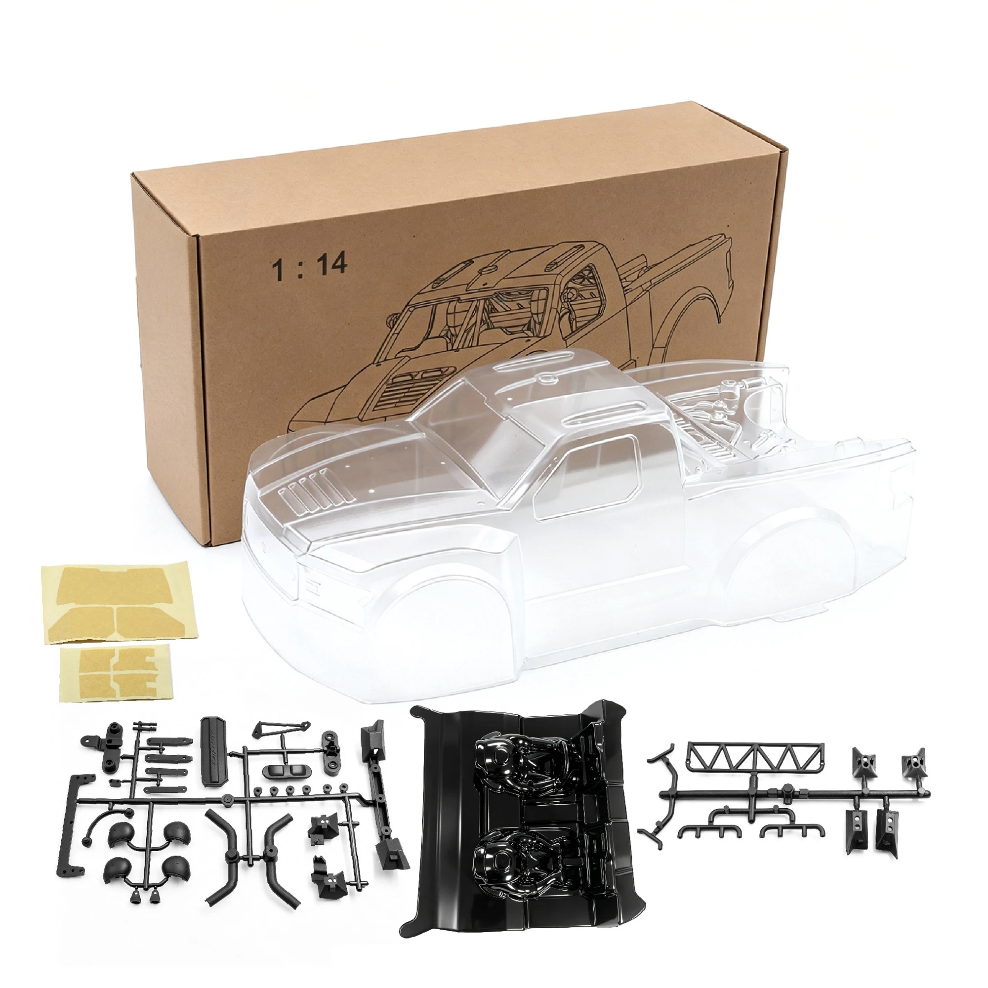 

1/14 Short Course Truck RC Car Shell for Baja 1000 ARRMA MOJAVE GROM MJX 14211 HAIBOXING 3100A RC Car Upgrade Parts