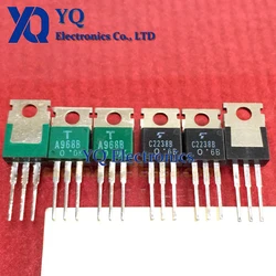 Transistor NPN + PNP, 10 paires, 2SA968B ou 2SA968 + ou 2SC2238 TO-220 5A 160V