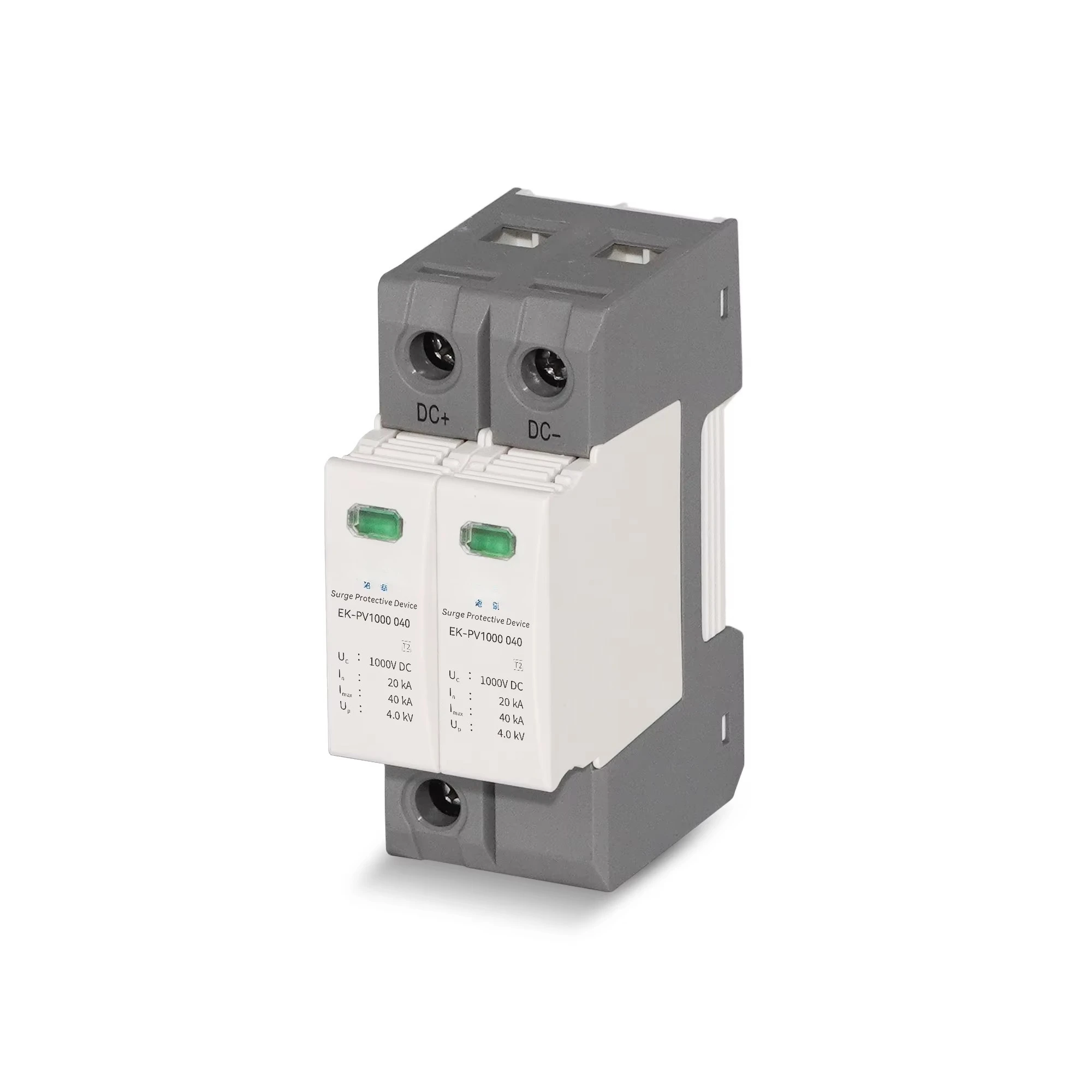 

2026 NEW 500V-1000V 20KA-40KA PV DC SPD Surge Protection Device for Solar Panel